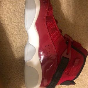 High top Red, White and Black Air Jordan’s 23